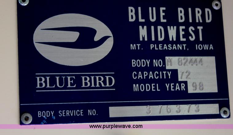 image for item C2582 1998 Blue Bird TC2000 school bus