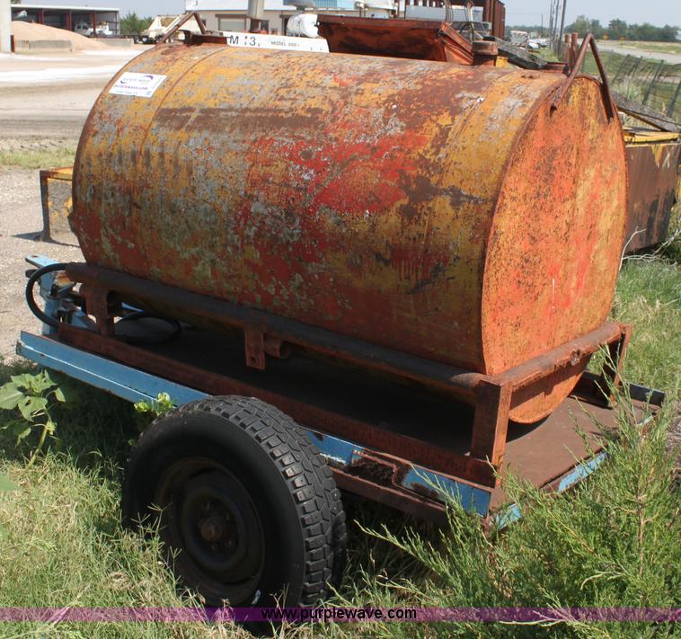 image for item D5222 300 gallon fuel tank with trailer