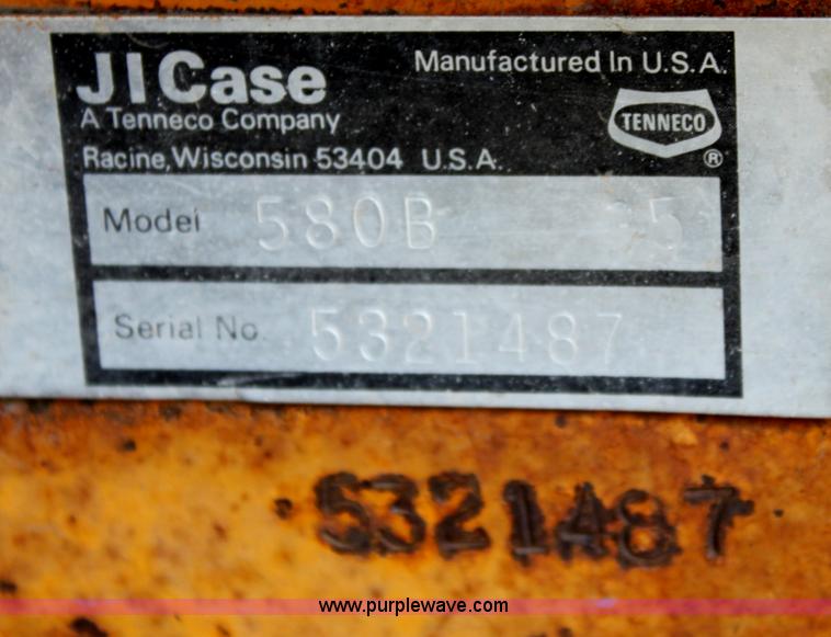 image for item D5223 Case 580B backhoe