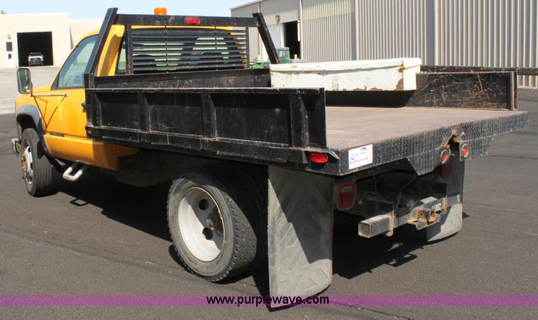 image for item D5224 1995 Chevrolet Cheyenne 3500 HD flatbed pickup truck