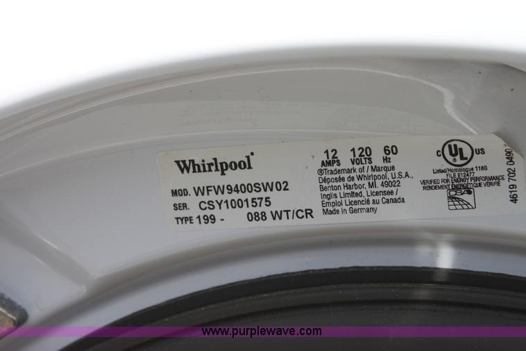 image for item D5392 Whirlpool duet washing machine