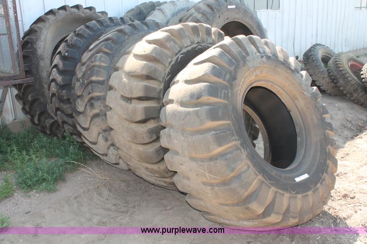 image for item L9909 (4) Goodyear 20.5-25 tires