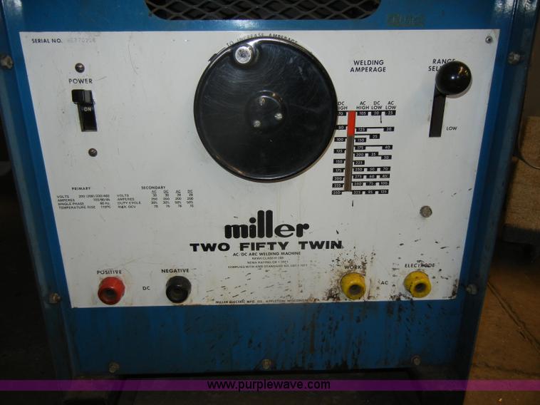 image for item M9617 Miller 250 AC/DC twin arc welder