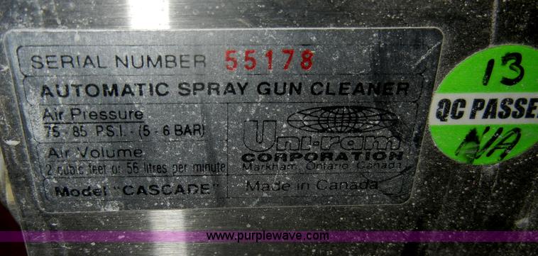 image for item M9635 2003 Uni-ram solvent recycler and gun washer