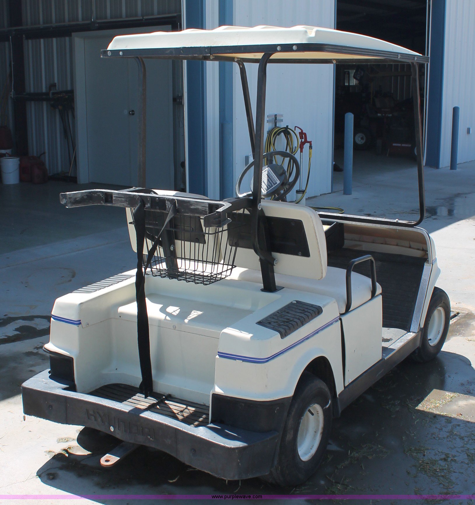 Hyundai golf cart in Elkhart, KS Item C2698 sold Purple Wave