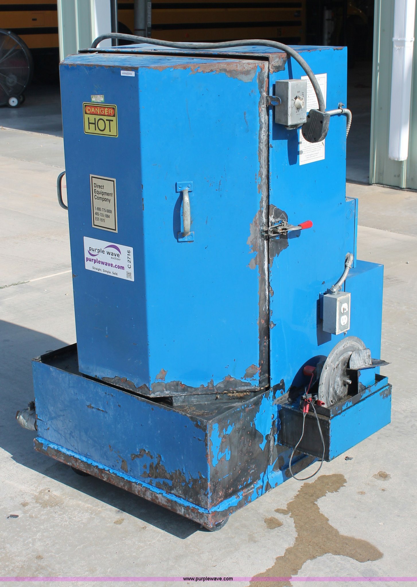 Direct Equipment Company parts washer in Chapman, KS Item C2716 sold