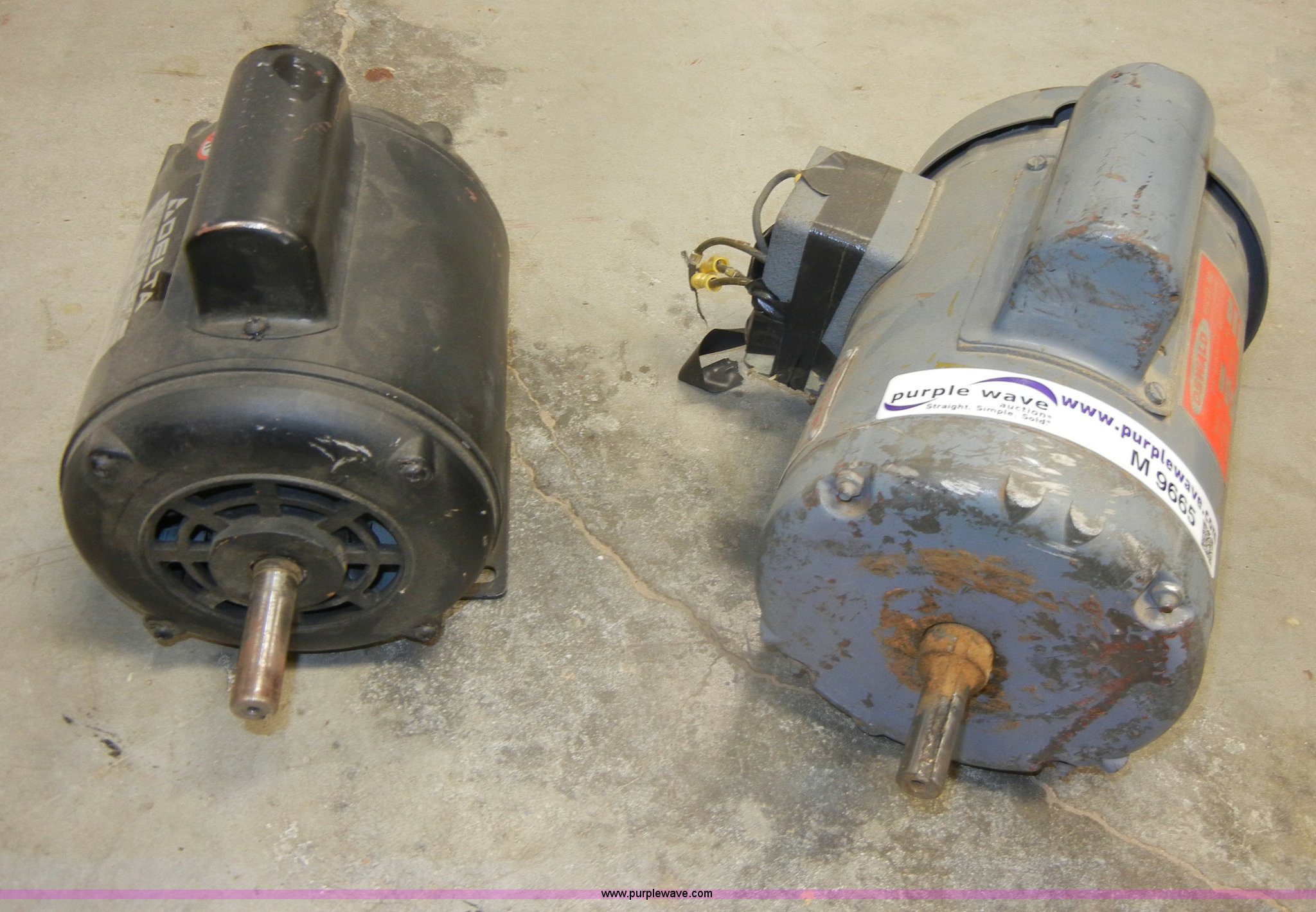 (2) electric motors in Eskridge, KS Item M9665 sold Purple Wave