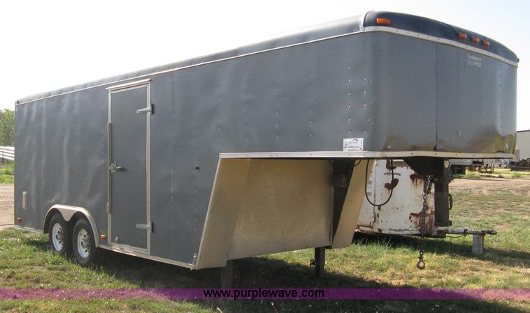 image for item A6491 2005 Continental Cargo tandem axle gooseneck cargo trailer