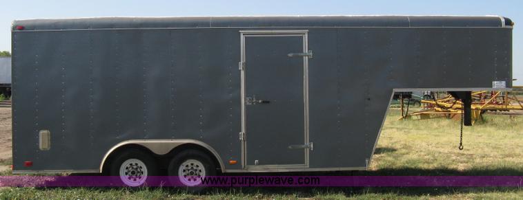 image for item A6491 2005 Continental Cargo tandem axle gooseneck cargo trailer