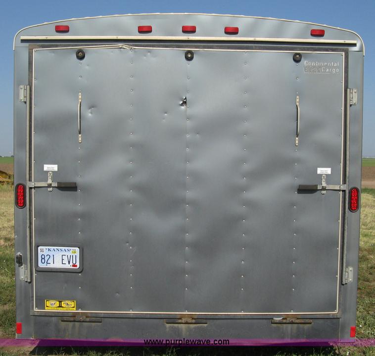 image for item A6491 2005 Continental Cargo tandem axle gooseneck cargo trailer