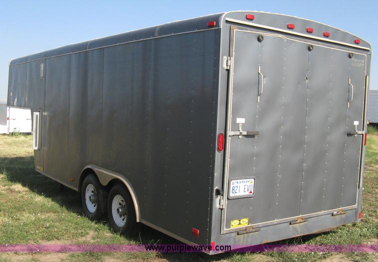 image for item A6491 2005 Continental Cargo tandem axle gooseneck cargo trailer