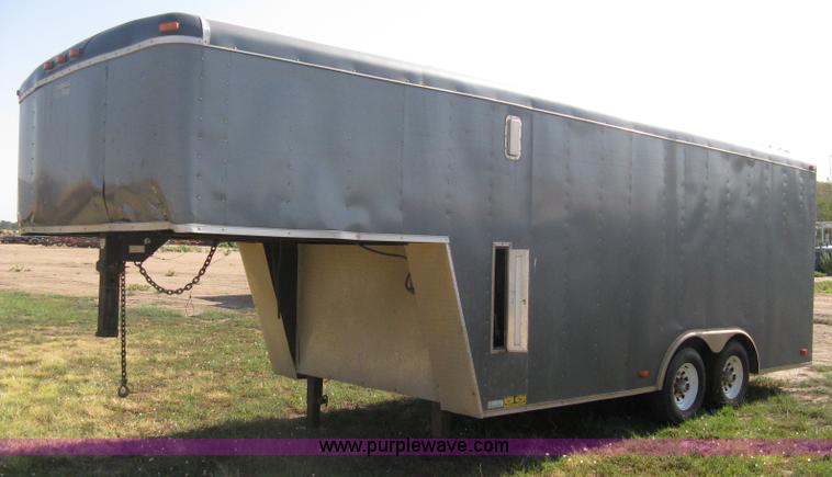 image for item A6491 2005 Continental Cargo tandem axle gooseneck cargo trailer