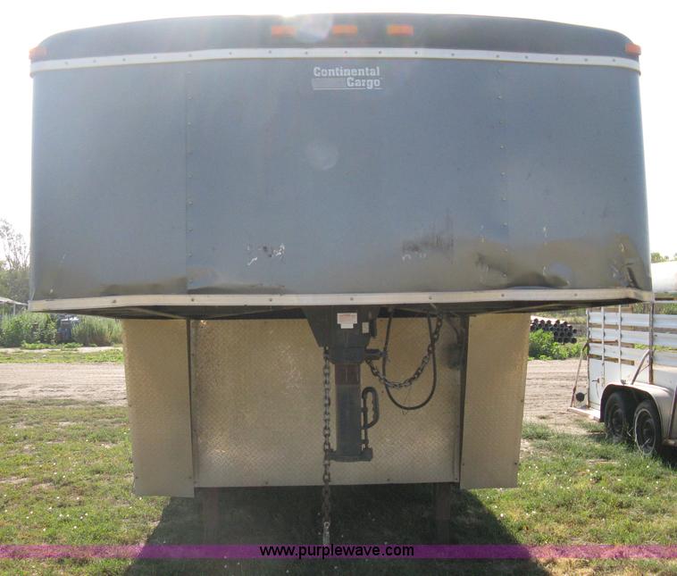 image for item A6491 2005 Continental Cargo tandem axle gooseneck cargo trailer