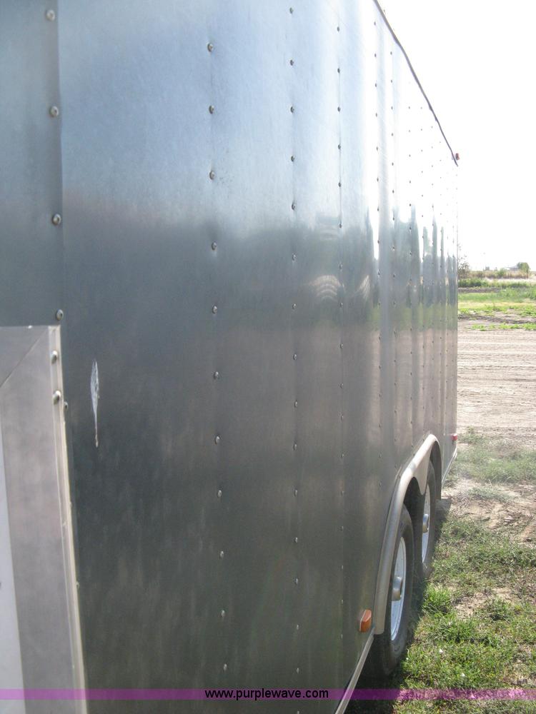 image for item A6491 2005 Continental Cargo tandem axle gooseneck cargo trailer