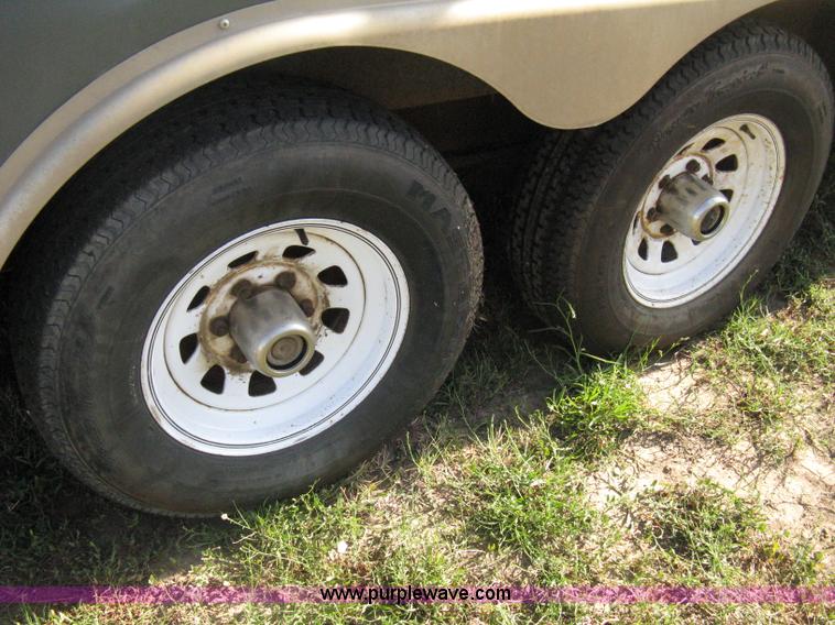 image for item A6491 2005 Continental Cargo tandem axle gooseneck cargo trailer