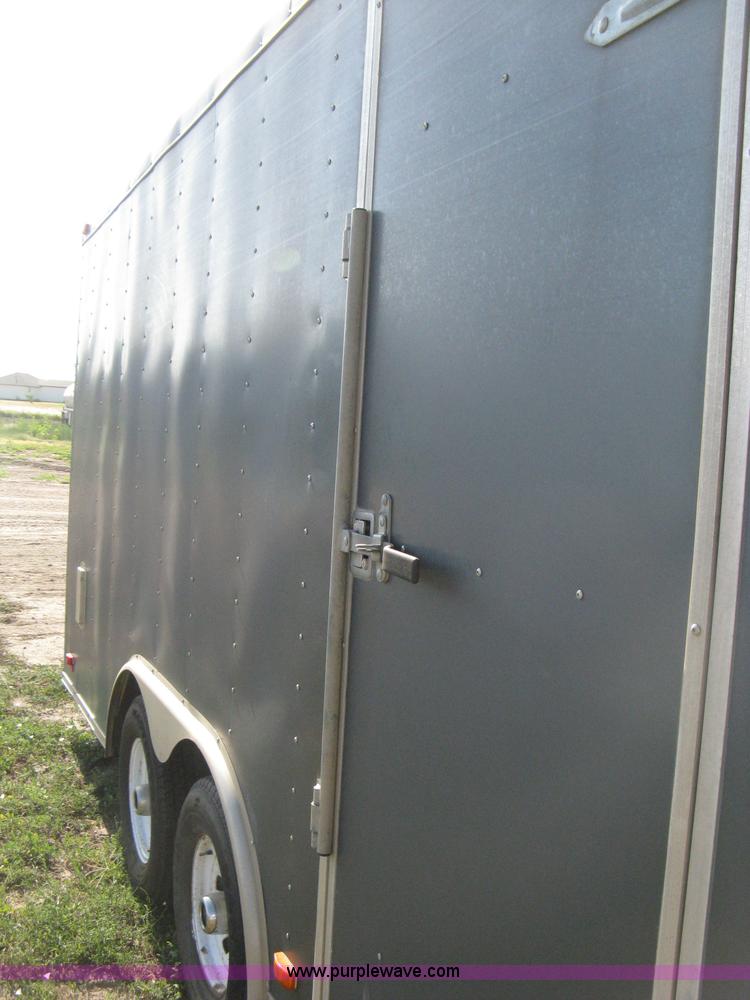 image for item A6491 2005 Continental Cargo tandem axle gooseneck cargo trailer