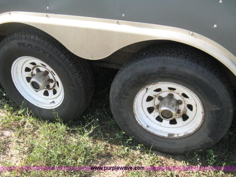 image for item A6491 2005 Continental Cargo tandem axle gooseneck cargo trailer