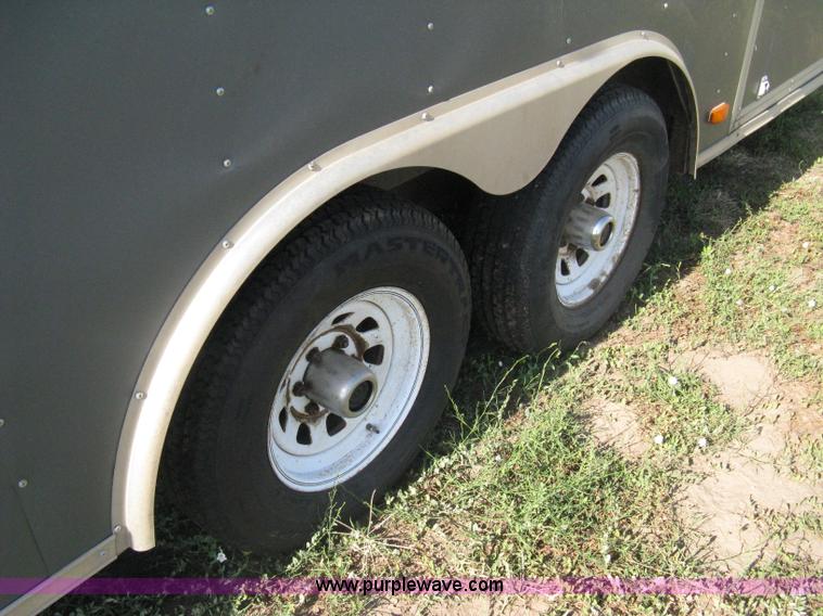 image for item A6491 2005 Continental Cargo tandem axle gooseneck cargo trailer