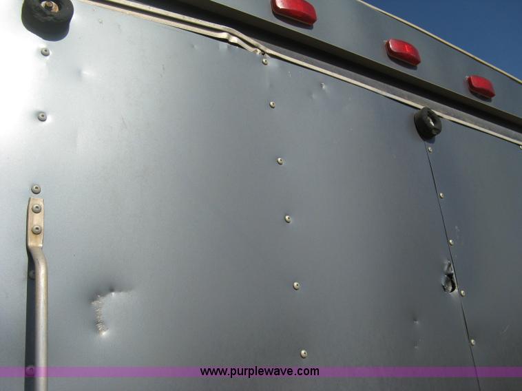 image for item A6491 2005 Continental Cargo tandem axle gooseneck cargo trailer