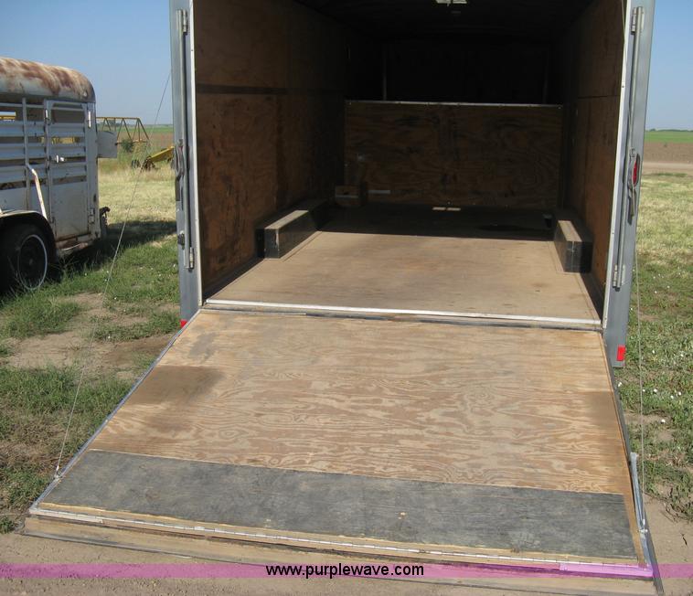 image for item A6491 2005 Continental Cargo tandem axle gooseneck cargo trailer