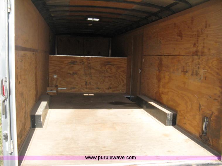 image for item A6491 2005 Continental Cargo tandem axle gooseneck cargo trailer