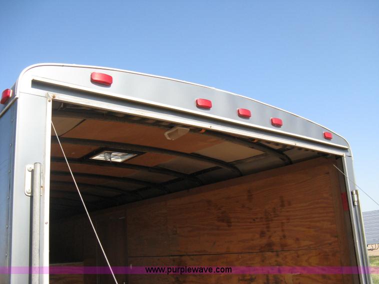 image for item A6491 2005 Continental Cargo tandem axle gooseneck cargo trailer