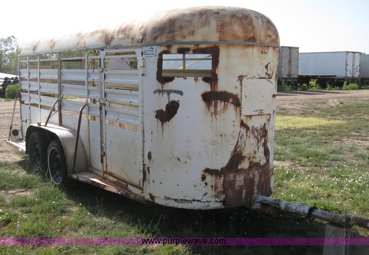 image for item A6492 1978 Hale tandem axle stock trailer