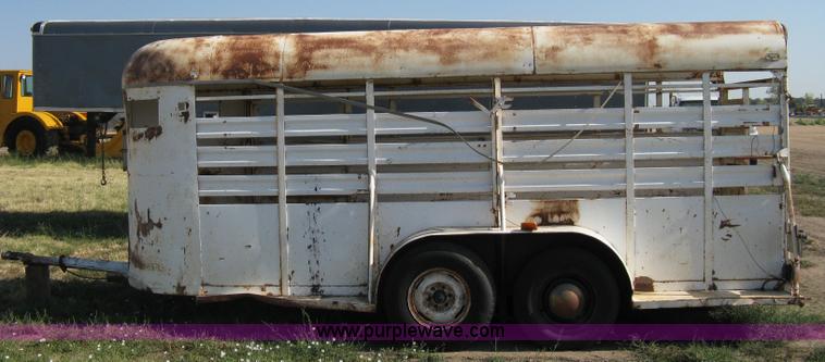 image for item A6492 1978 Hale tandem axle stock trailer