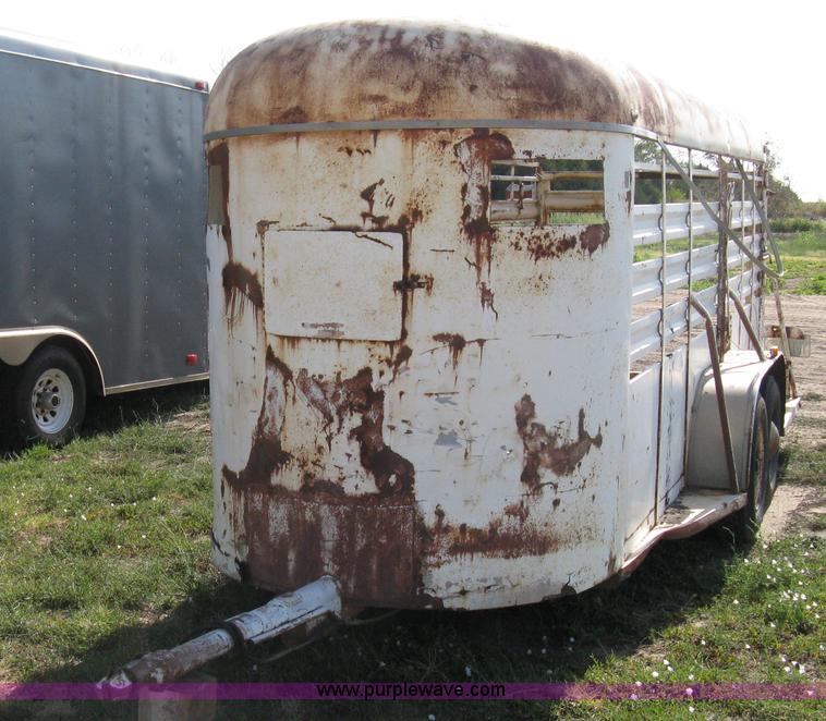 image for item A6492 1978 Hale tandem axle stock trailer