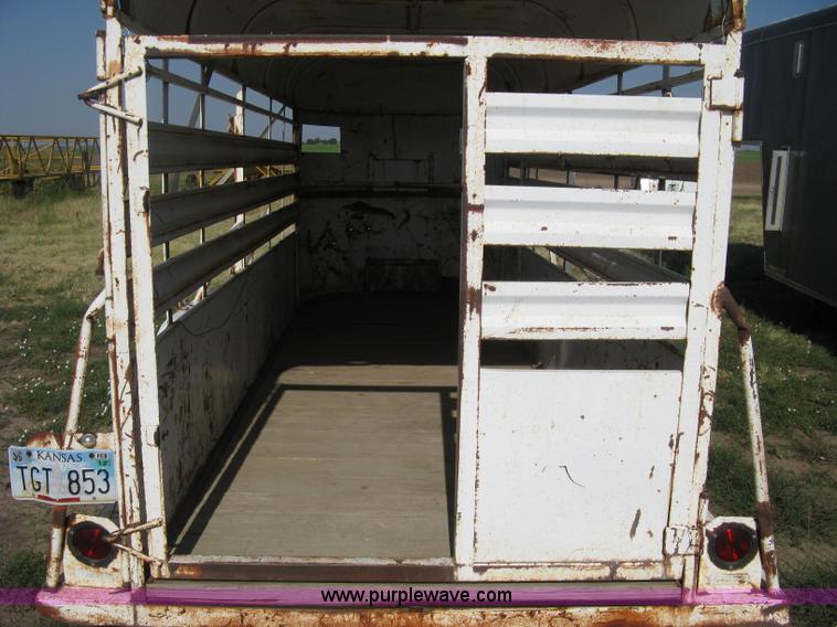 image for item A6492 1978 Hale tandem axle stock trailer