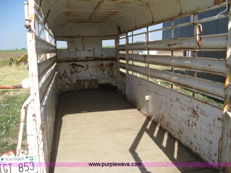 image for item A6492 1978 Hale tandem axle stock trailer