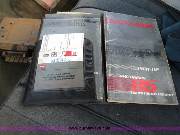image for item B2437 1985 GMC C3500 pickup truck
