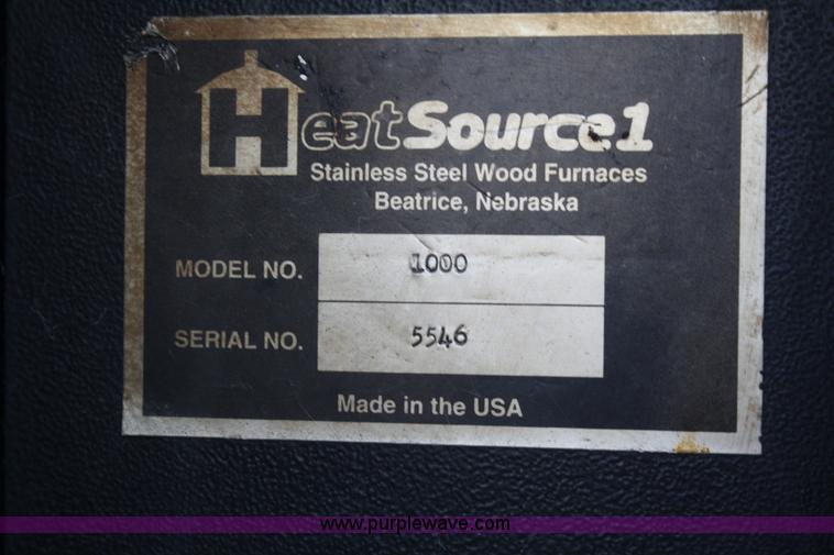 image for item B6865 Heat Source 1 stainless steel wood furnace