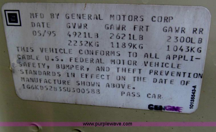 image for item C2274 1995 Cadillac DeVille