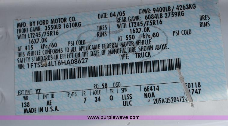 image for item C2600 2006 Ford E350 Super Duty cargo van