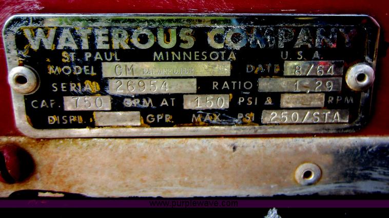 image for item D5577 1964 Ford 750 firetruck