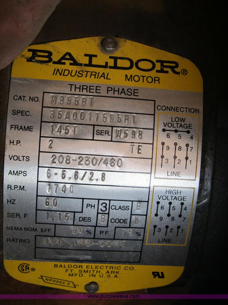 image for item K9308 1976 Quincy 230-32 air compressor