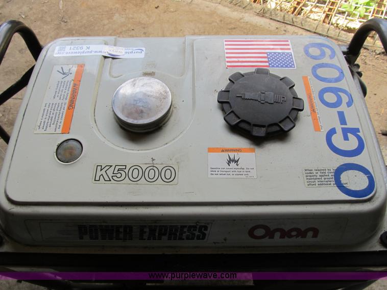 image for item K9321 Onan K5000 Power Express portable generator