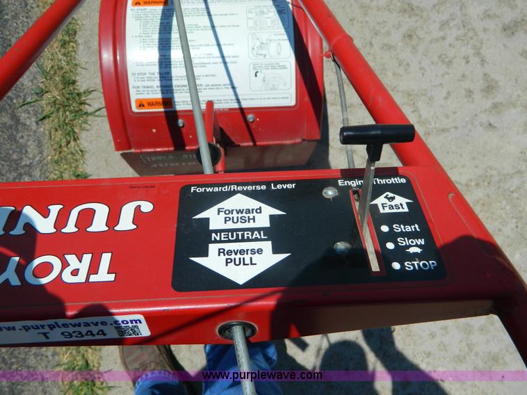TroyBilt junior tiller in Wakeeney, KS Item T9344 sold Purple