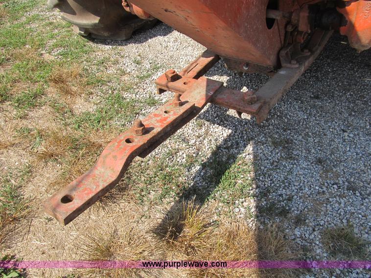image for item B2765 1950 Allis-Chalmers WD tractor with mounted corn picker