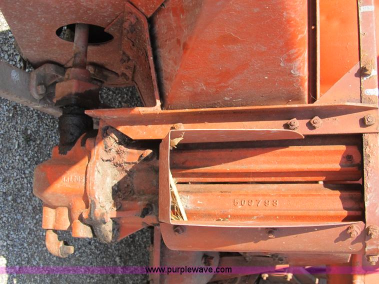 image for item B2765 1950 Allis-Chalmers WD tractor with mounted corn picker