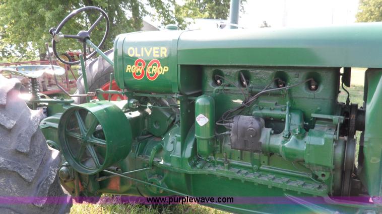 image for item B2772 1940 Oliver Model 80 row crop tractor