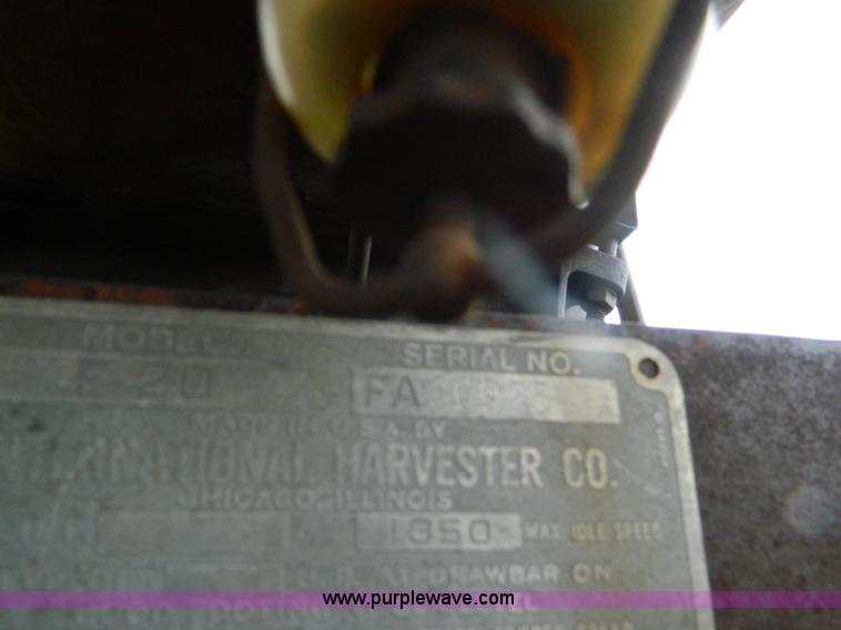 image for item B3721 Farmall F20 tractor