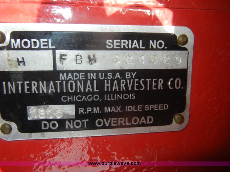 image for item D4263 McCormick Farmall H tractor