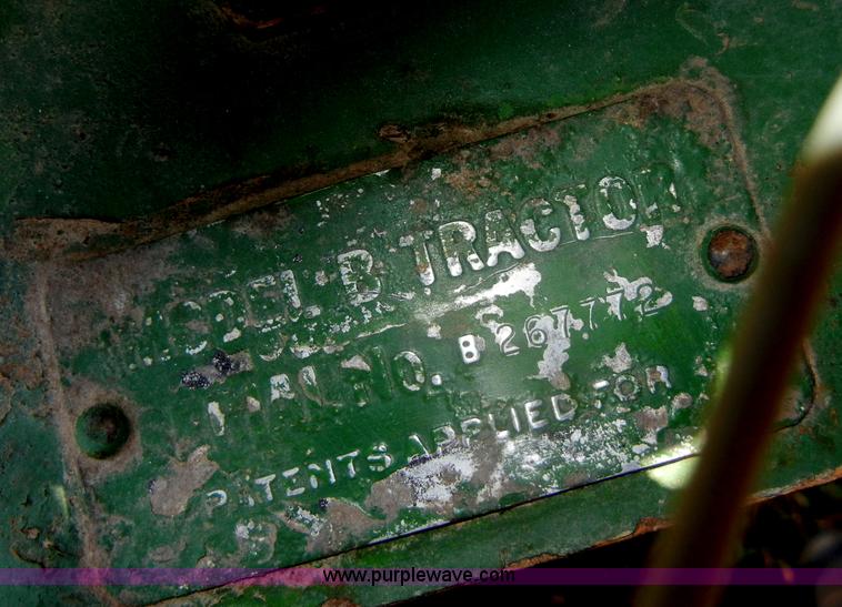 image for item D4363 1950 John Deere B tractor