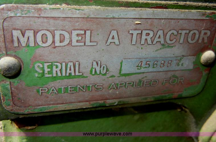 image for item D4366 1937 John Deere A tractor