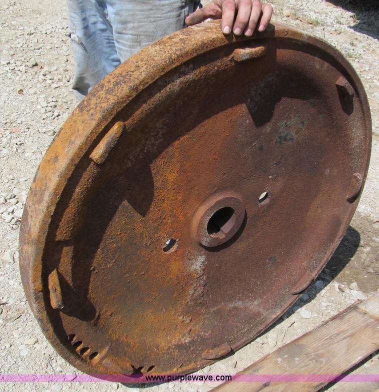 image for item L9932 Rumely oil pull flywheel