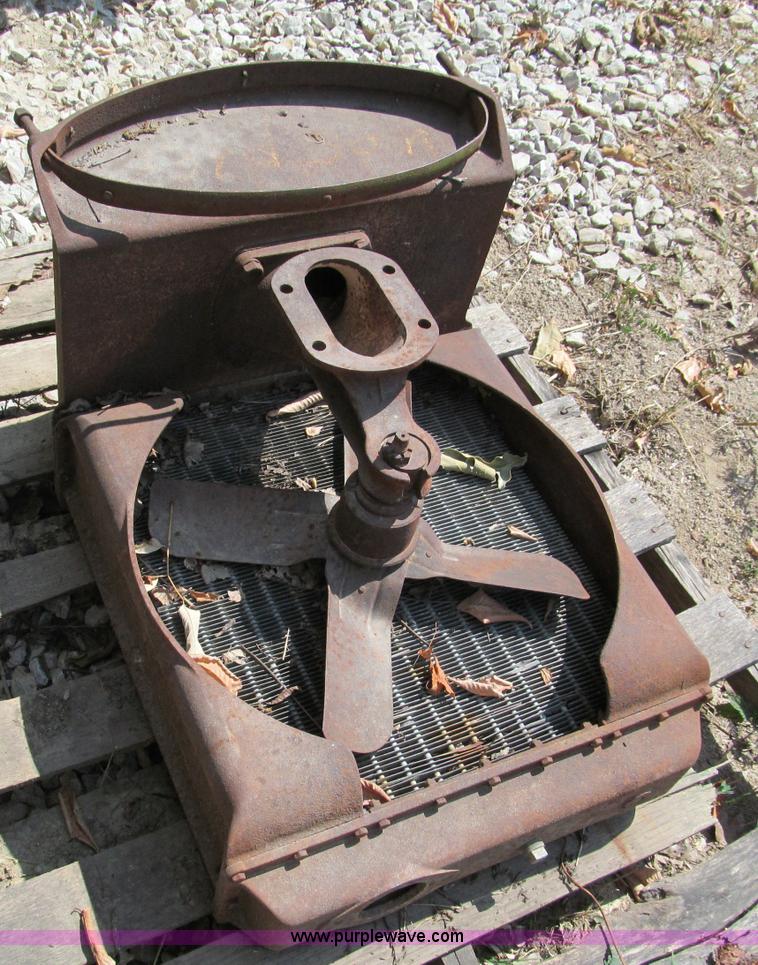 image for item L9935 Fordson tractor complete radiator assembly