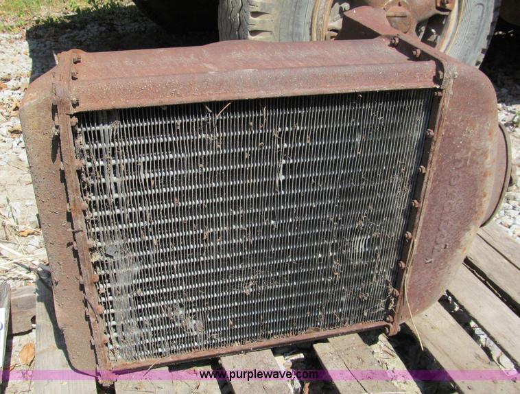 image for item L9935 Fordson tractor complete radiator assembly