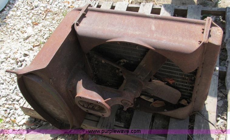 image for item L9935 Fordson tractor complete radiator assembly